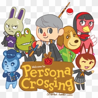 Gaming My Art Animal Crossing Crossover Persona 4 P4 - Animal Crossing Persona 4 Clipart