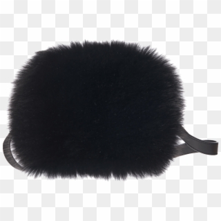 Casey Fox Bag Black - Fur Clothing Clipart