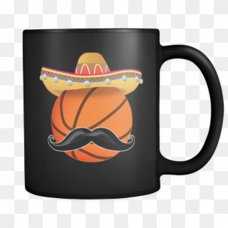 Funny Basketball Mustache Mexican Sport - Math Lover Clipart
