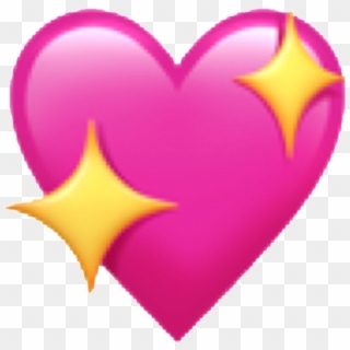 Ios Emoji Emoji Iphone Ios Heart Hearts Spin Edit Stic - Iphone Sparkle Heart Emoji Clipart