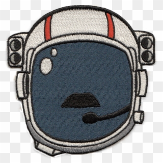 Astronaut Helmet Moustache Patch - Astronaut Helmet Png Clipart