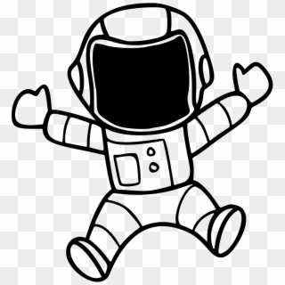 Astronaut Space Suit Outer Space Line Art Spaceman - Clip Art Space Man - Png Download