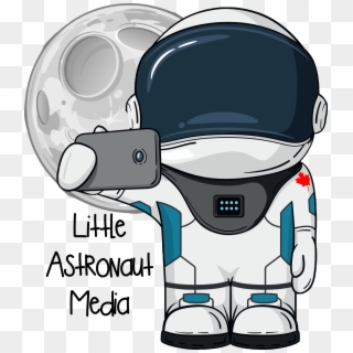 Little Astronaut Media Logo - Hand Drawn Astronaut Clipart