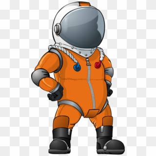 Orange Astronaut Clipart - Png Download