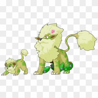 I Made Them Into Grass Types - Grass Arcanine Clipart