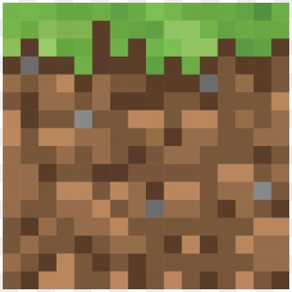 Block Of Grass From The Game Minecraft - Minecraft Grass Block Side Texture Clipart