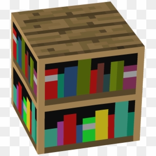 Bookcase Minecraft In Home - Minecraft Bookshelf Png Clipart