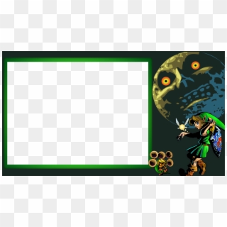 New Zelda Majora's Mask Twitch Overlay It's Free Too - Legends Of Zelda Moon Clipart