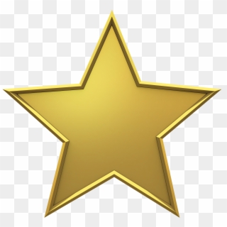 Star Hd Png - Gold Star Png Clipart