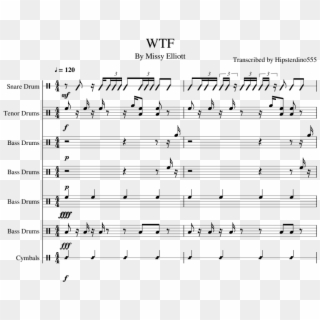 Print - Megalovania Snare Drum Sheet Music Clipart