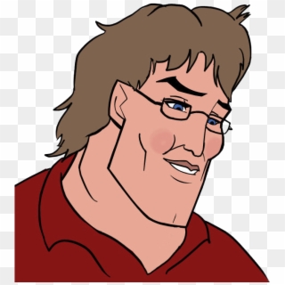 Random Images Gabe Newell Hd Wallpaper And Background - Gaben Handsome Face Clipart