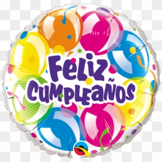 18" Feliz Cumpleaños - Happy Birthday Mylar Balloon Clipart
