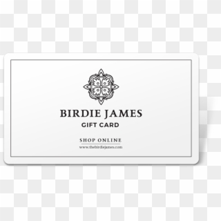 Birdie James Emailed Gift Card - Label Clipart