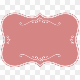 Image Stock Clipart Decorative Pink Flourish Frame - Pink Frame - Png Download
