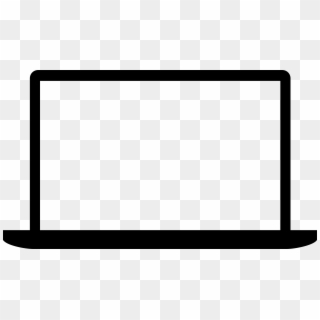 Apple Macbook Pro Logo Black And White - Laptop Mockup Transparent Png Clipart