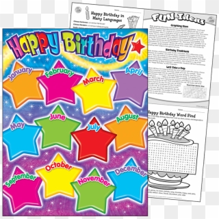 Laminas Decorativas Y Educativas En Ingles - Birthday Chart Ideas For Class Clipart