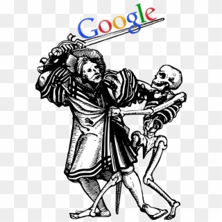 Google Fighting Death - Hombre Contra La Muerte Clipart
