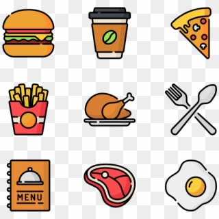 Fast Food - Burger Icon Clipart