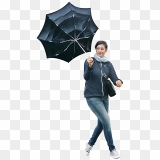 Walking In The Rain - People Png Umbrella Clipart