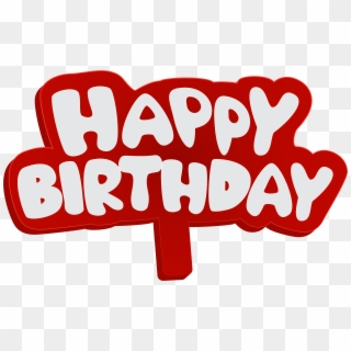 Happy Birthday Png - Happy Birthday Sign Red Clipart