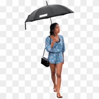 Free Png Download Walking In The Rain Png Images Background - People With Umbrella Png Clipart