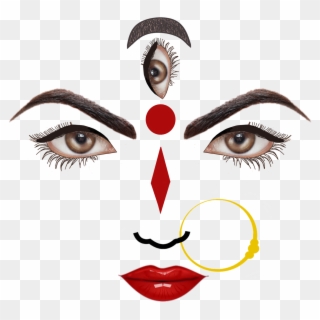 Durga Devi Face Png - Happy Dasara Images Hd Clipart