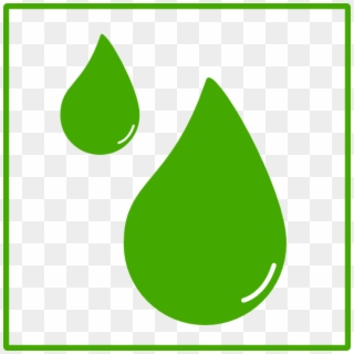 Small - Green Drop Of Water Clipart