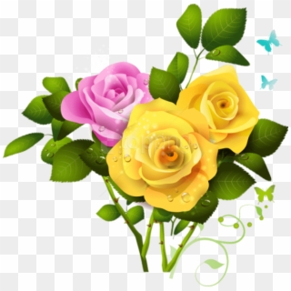 Yellow Rose Png File - Real Flowers Png Files Clipart