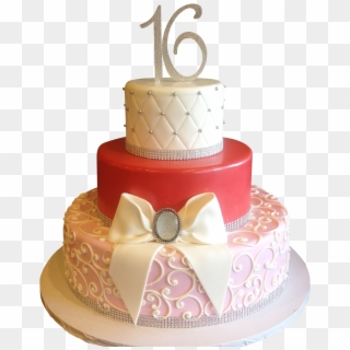 Sweet 16 Birthday Cakes - 16 Birthday Cake Png Clipart