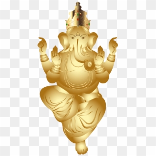 Ganesha Gold Png Clip Art Image - Gold Ganesh Transparent Png