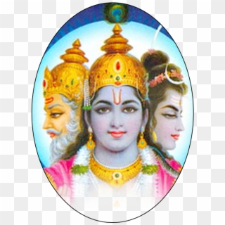 Brahma Vishnu Mahesh Png - Vishnu Clipart