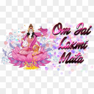 Maa Lakshmi In Pink Clipart