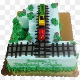Cake For 1 Year Old - First Birthday Train Cake Clipart