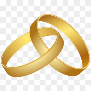 Wedding Rings Gold Png Clip Art - Gold Wedding Rings Clipart Transparent Png