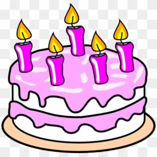 Cartoon Birthday Cake Black And White - Birthday Cake Clip Art - Png Download