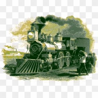 Rail Transport Train Steam Locomotive Spirit Of Steam - Vintage Steam Train Clipart