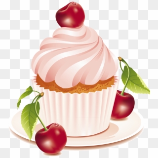 Cherry Cake Clipart - Cake Vector - Png Download