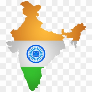 India Map Flag Png Clipart