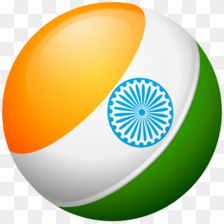 Round India Flag Png Transparent Clip Art Image - Indian Flag Images Png