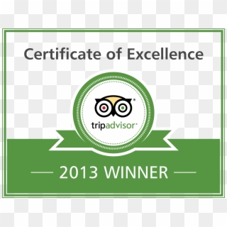 Tripadvisor Certificate Of Excellence 2013 Clipart