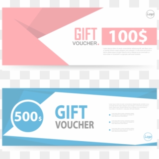 Colorful Gift Voucher Template With Colorful Pattern - Graphic Design Clipart