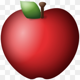 Sad Emoji Clipart Apple - Red Apple Emoji Png Transparent Png