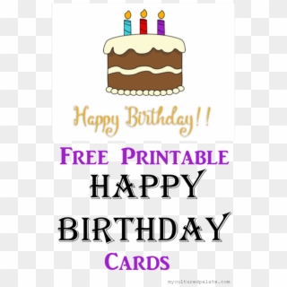 Free Printable "happy Birthday" Banner / Red, Black - Birthday Cards Printable Clipart