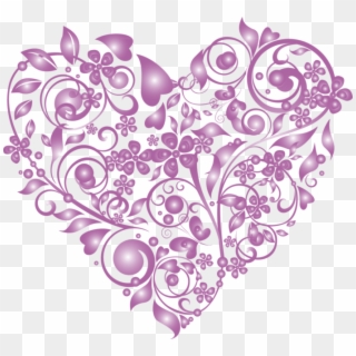 Purple Heart - Happy Wedding Clipart