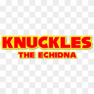 Archie Sonic Comics - Knuckles Name Logo Clipart