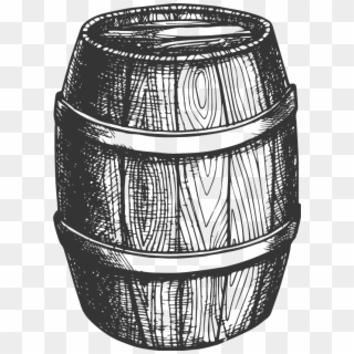 Barrel Illustration - Hand Drawn Barrel Clipart