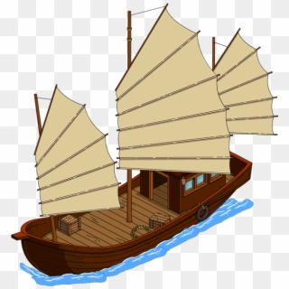 Chinese Junk Menu - Simpsons Tapped Out Boat Clipart