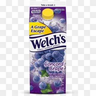 Concord Grape Refrigerated Juice Cocktail - Welch Grape Juice Box Clipart