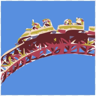Amusement Park Roller Coaster - Amusement Park Clipart