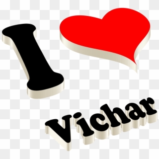Vichar Name Logo Png - Heart Clipart